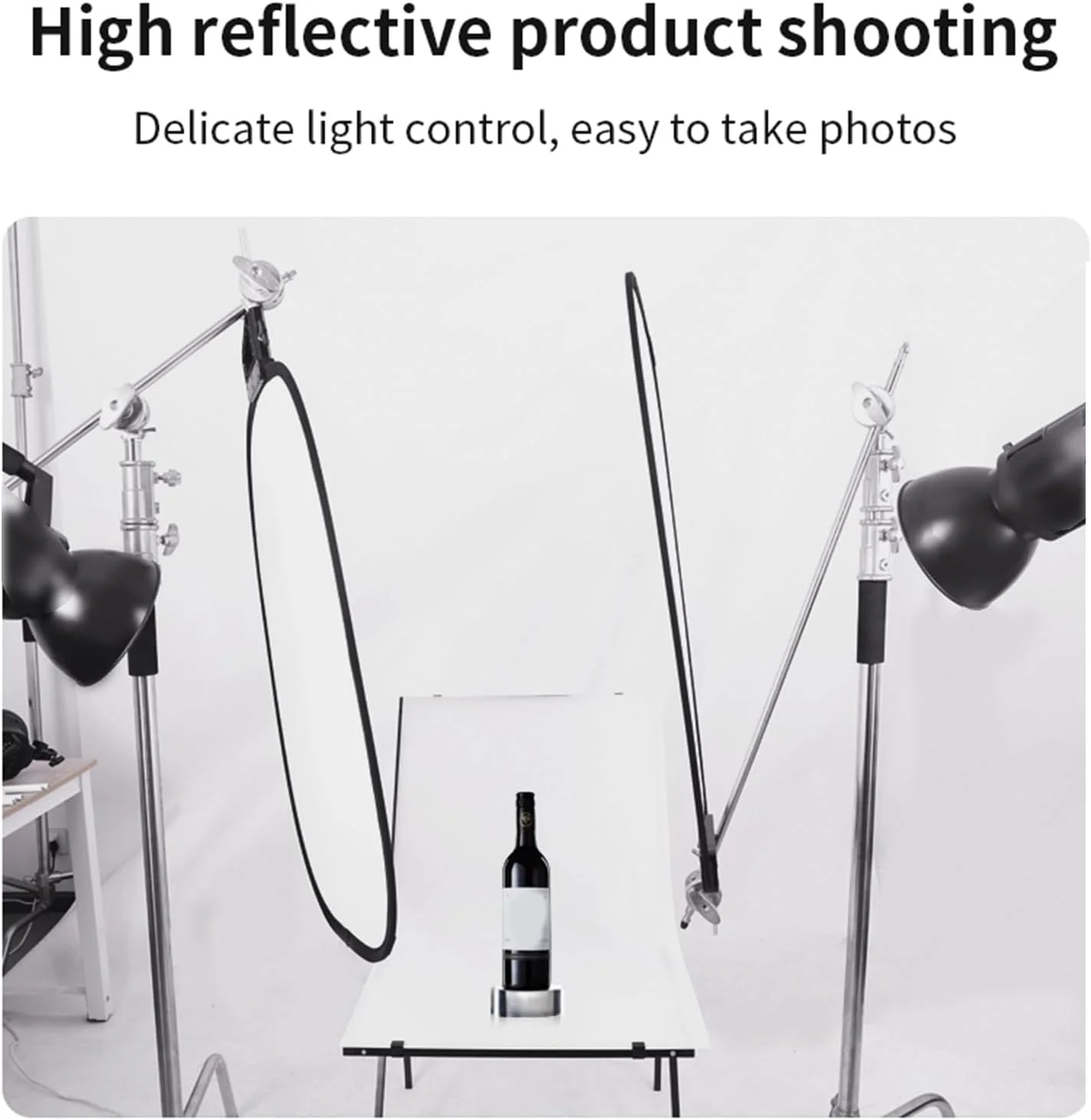 پنل نور ملایم، برد بازتابنده تاشو 60x75 سانتی متر با کیف نگهداری، برای عکاسی پرتره، محصول، فیلمبرداری در داخل و خارج از منزل