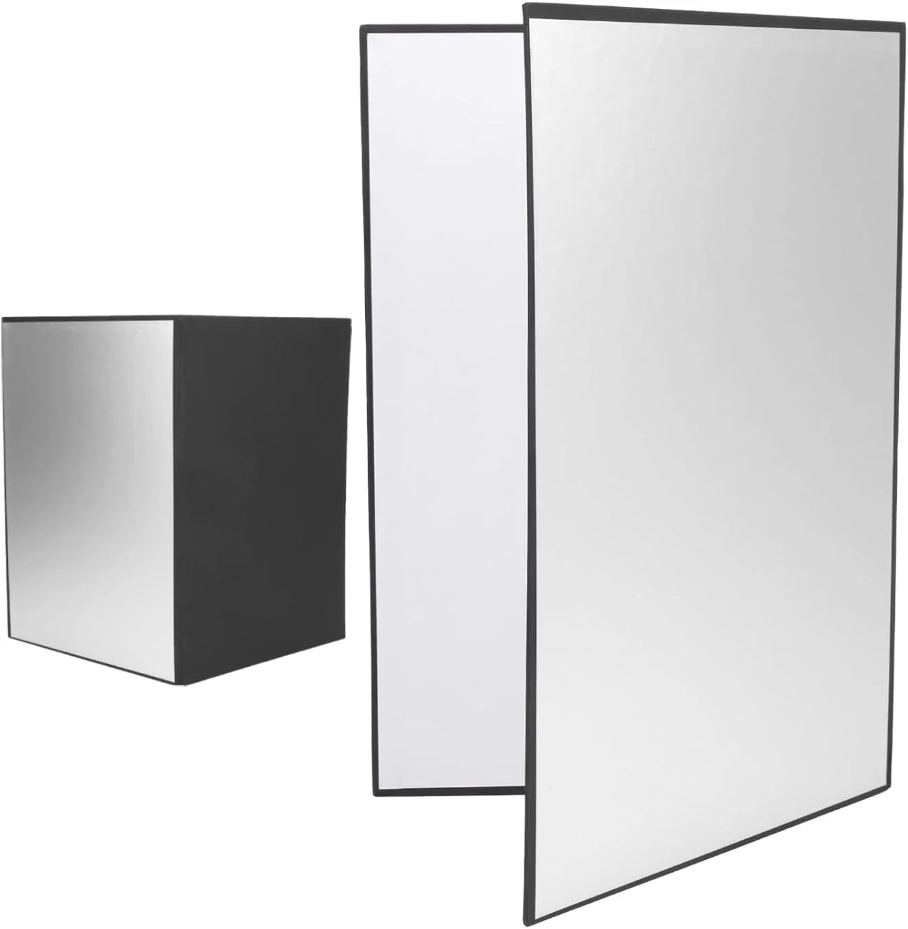 مقوای عکاسی 3 در 1 Yunseity، مقوای بازتابنده نور سایز A3، صفحه پخش کننده نور تاشو برای عکاسی، عکاسی از محصول و غذا (نقره ای، سفید و مشکی)