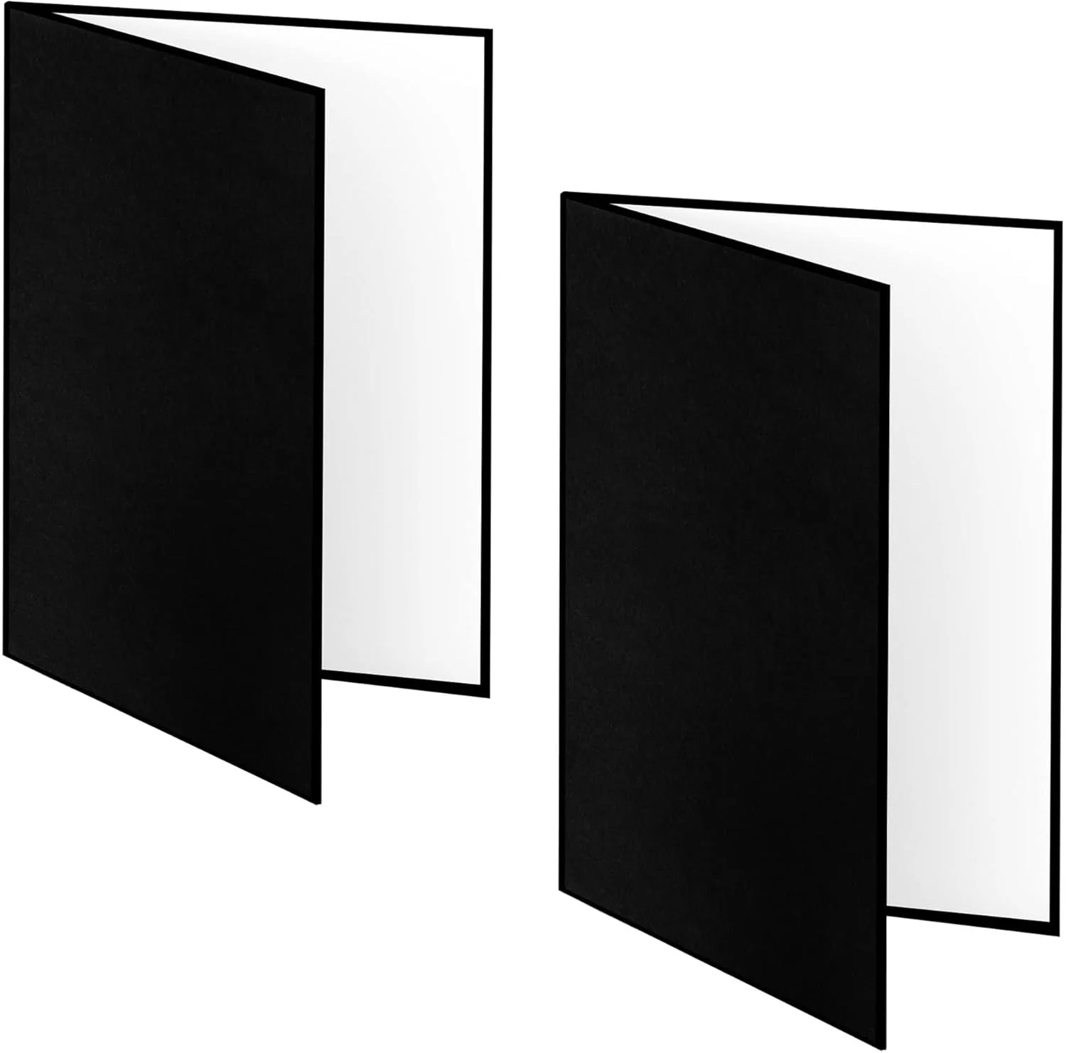 2 عدد کارت بازتابنده نور عکاسی 3 در 1 با ابعاد 30x20 سانتی متر، تخته پخش کننده نور تاشو کاغذی A4 برای استودیو، عکاسی از اشیاء بی جان، عکاسی محصول - مشکی، نقره ای، سفید