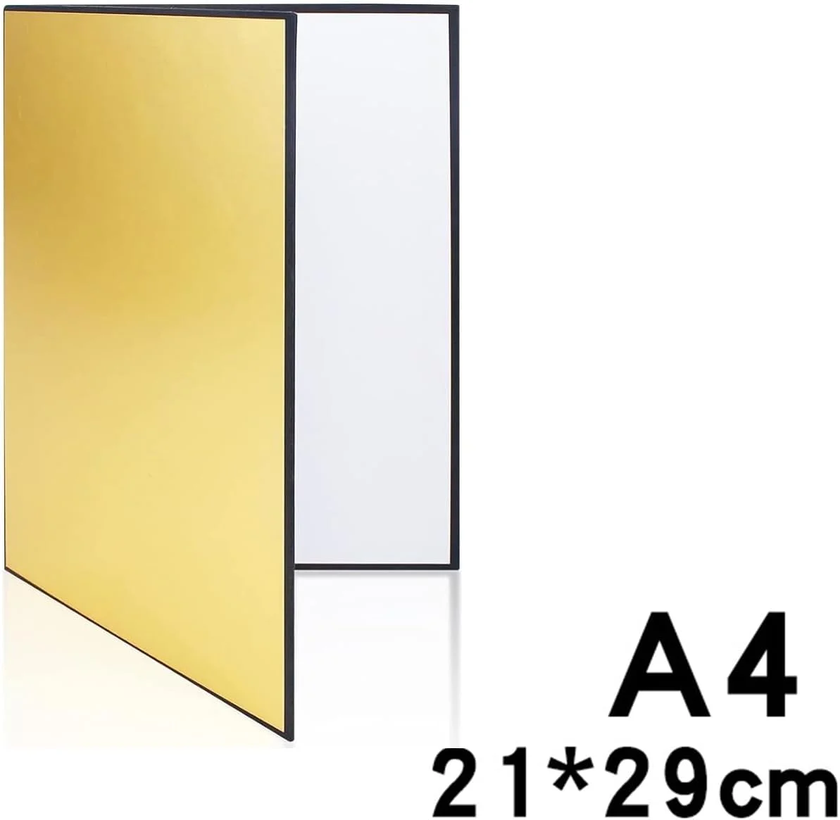 بازتابنده نور قابل حمل A4، بسته 2 عددی بازتابنده نور 3 در 1 عکاسی، تخته پخش کننده نور تاشو مقوایی برای نورپردازی ضبط ویدئو عکاسی محصول