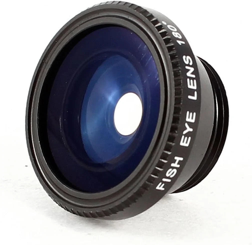 لنز چشم ماهی 180 درجه پیچی مشکی برای دوربین DSLR و تلفن همراه