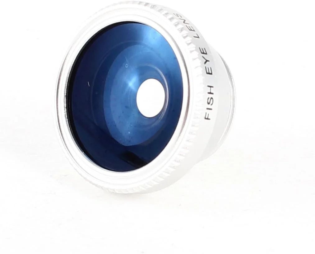 لنز چشم ماهی 180 درجه پیچی نقره ای برای دوربین دیجیتال و تلفن