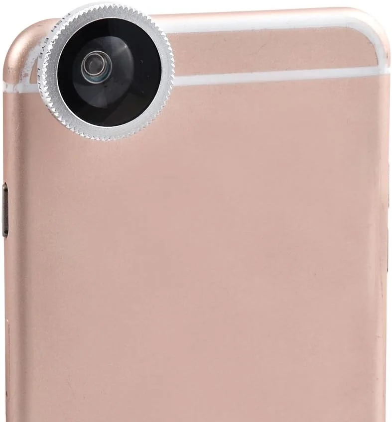 کیت لنز دوربین 4 در 1 شامل لنز چشم ماهی گیره ای، لنز تله فوتو 180 درجه و لنز ماکرو 2X