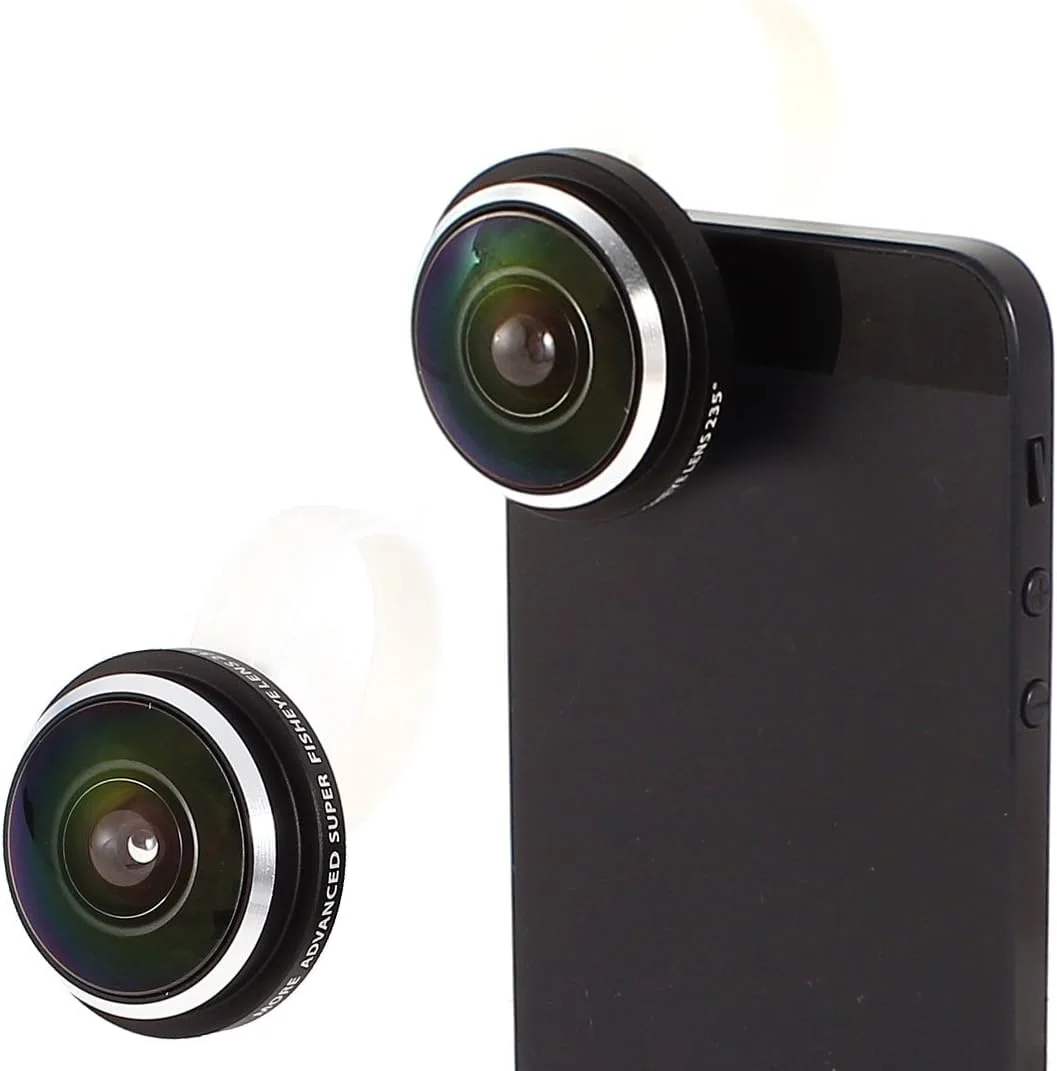 لنز دوربین چشم ماهی 235 درجه ای پیچی جداشدنی برای تلفن همراه