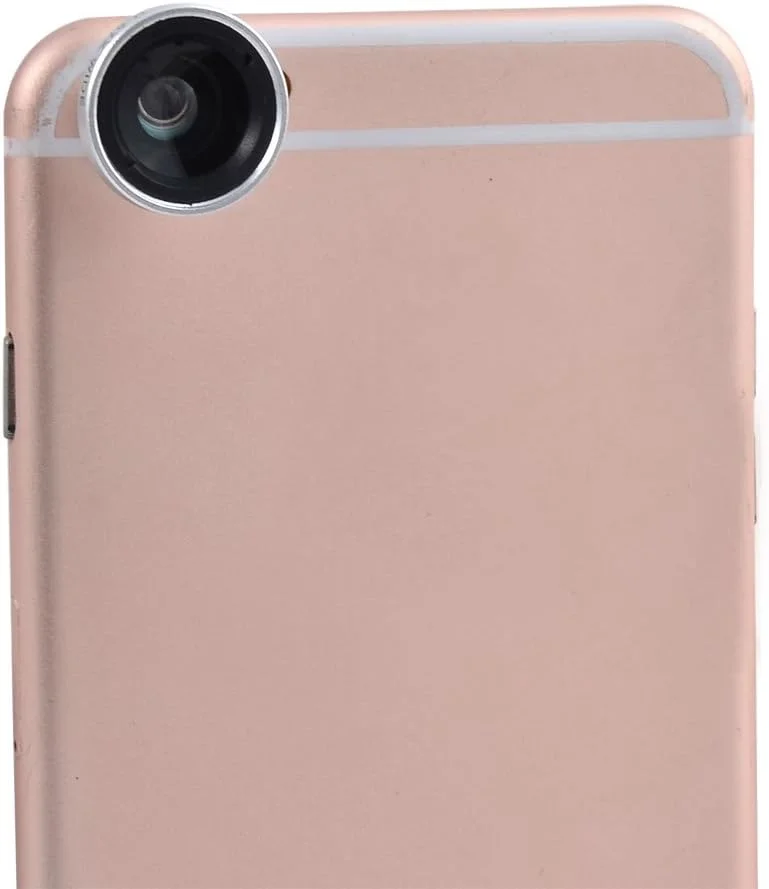 کیت لنز دوربین 4 در 1 شامل لنز چشم ماهی گیره ای، لنز تله فوتو 180 درجه و لنز ماکرو 2X