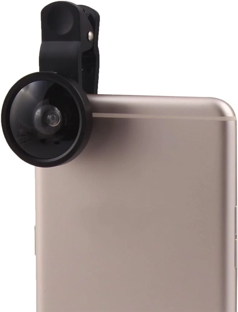 گیره لنز دوربین گوشی هوشمند HD زاویه فوق عریض 0.4X مشکی برای تلفن همراه