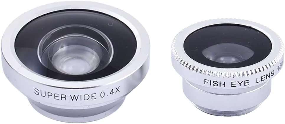 کیت لنز دوربین گوشی موبایل 3 در 1 شامل فیش آی، زاویه باز فوق العاده و ماکرو - رنگ نقره ای کیت لنز دوربین گوشی موبایل 3 در 1 شامل فیش آی، زاویه باز فوق العاده و ماکرو - رنگ نقره ای