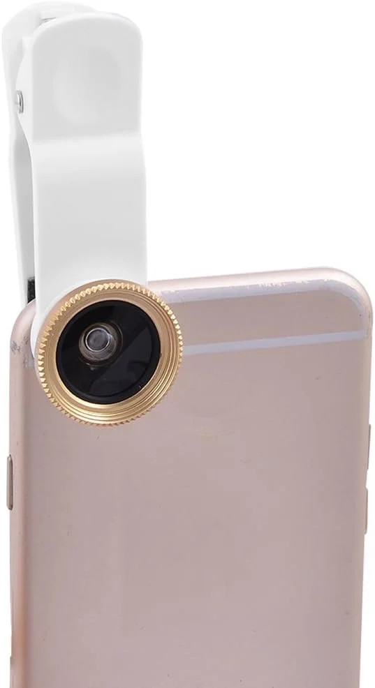 کیت لنز دوربین چند منظوره 6 در 1 شامل فیش آی، ماکرو، واید انگل به همراه نور LED - رنگ طلایی کیت لنز دوربین چند منظوره 6 در 1 شامل فیش آی، ماکرو، واید انگل به همراه نور LED - رنگ طلایی