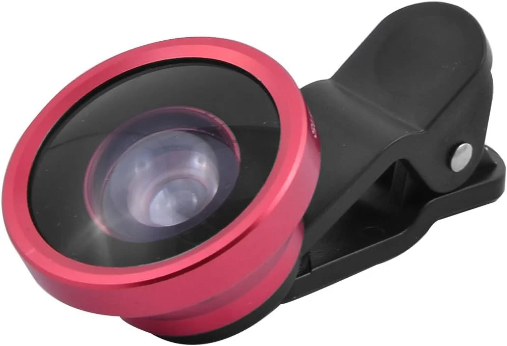گیره لنز دوربین موبایل زاویه باز فوق العاده عریض HD 0.4X قرمز گیره لنز دوربین موبایل زاویه باز فوق العاده عریض HD 0.4X قرمز