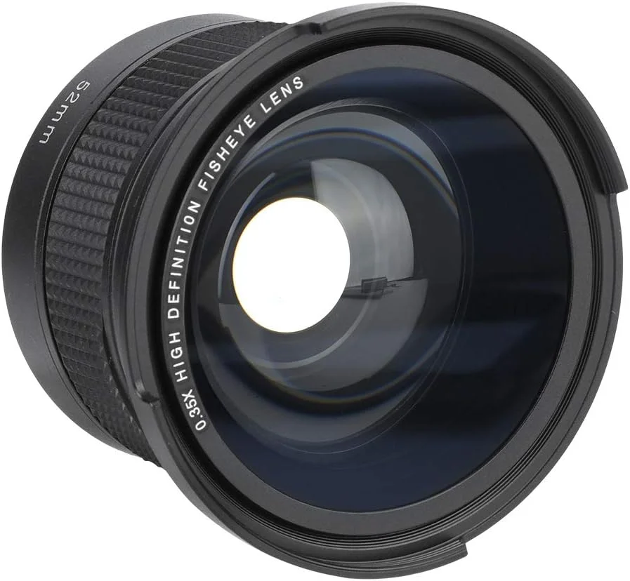 لنز چشمماهی قابل حمل SYTR نفیس به همراه درپوش لنز، برای دوربینهای SLR DSLR لنز چشمماهی قابل حمل SYTR نفیس به همراه درپوش لنز، برای دوربینهای SLR DSLR