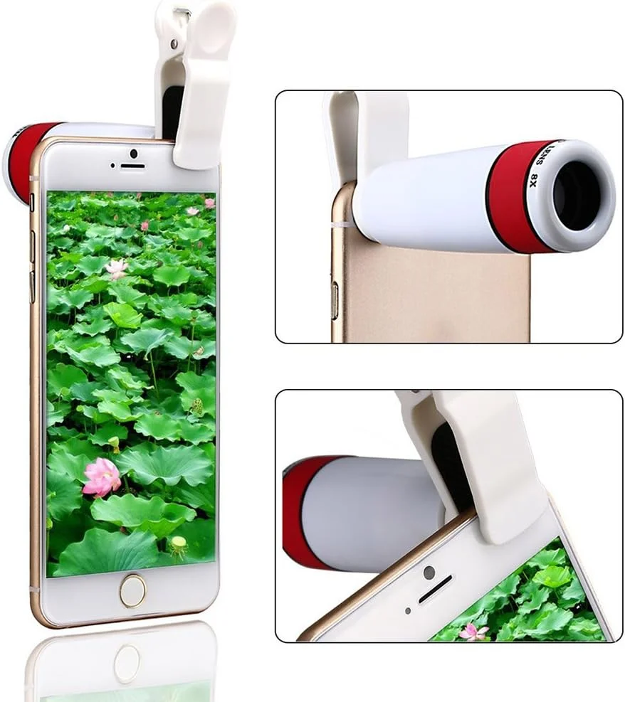 ست لنز موبایل تله فوتو 8X شامل 10 قطعه، لنز کلیپسی جداشدنی یونیورسال، لنز واید انگل + لنز چشم ماهی + لنز ماکرو + مونوپاد سلفی + سه پایه ست لنز موبایل تله فوتو 8X شامل 10 قطعه، لنز کلیپسی جداشدنی یونیورسال، لنز واید انگل + لنز چشم ماهی + لنز ماکرو + مونوپاد سلفی + سه پایه