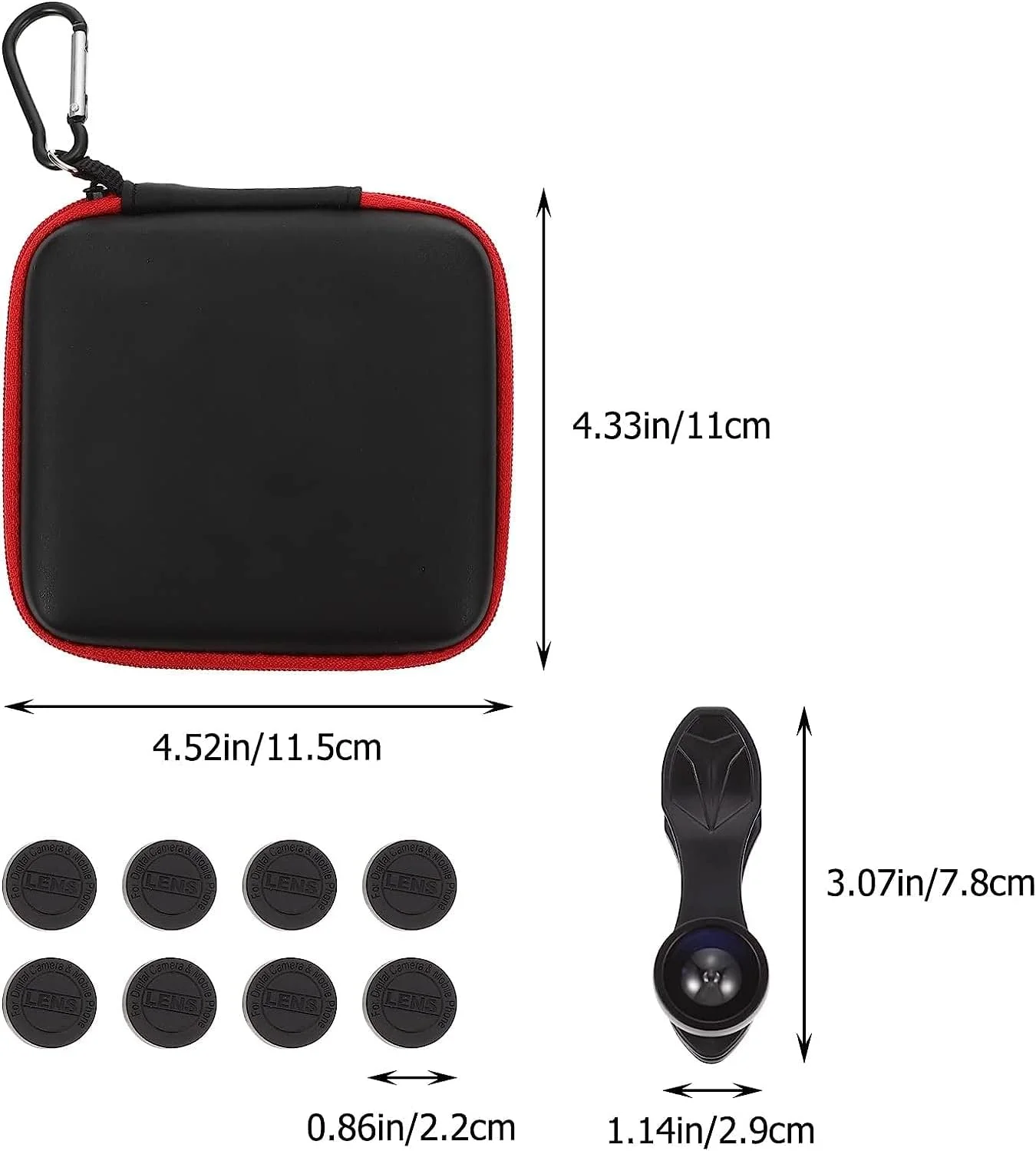 یک مجموعه لنز تله فوتو، لنز ماکرو تلفن با جلوه ویژه، طراحی گیره ای، لنز دوربین چشم ماهی یک مجموعه لنز تله فوتو، لنز ماکرو تلفن با جلوه ویژه، طراحی گیره ای، لنز دوربین چشم ماهی