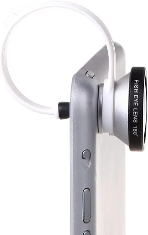 لنز چشم‌ماهی 180 درجه یونیورسال، کیت لنز کلیپسی موبایل برای آیفون، آیفون 5/5s، سامسونگ S4/Note3، نکسوس 5، اچ‌تی‌سی وان و غیره