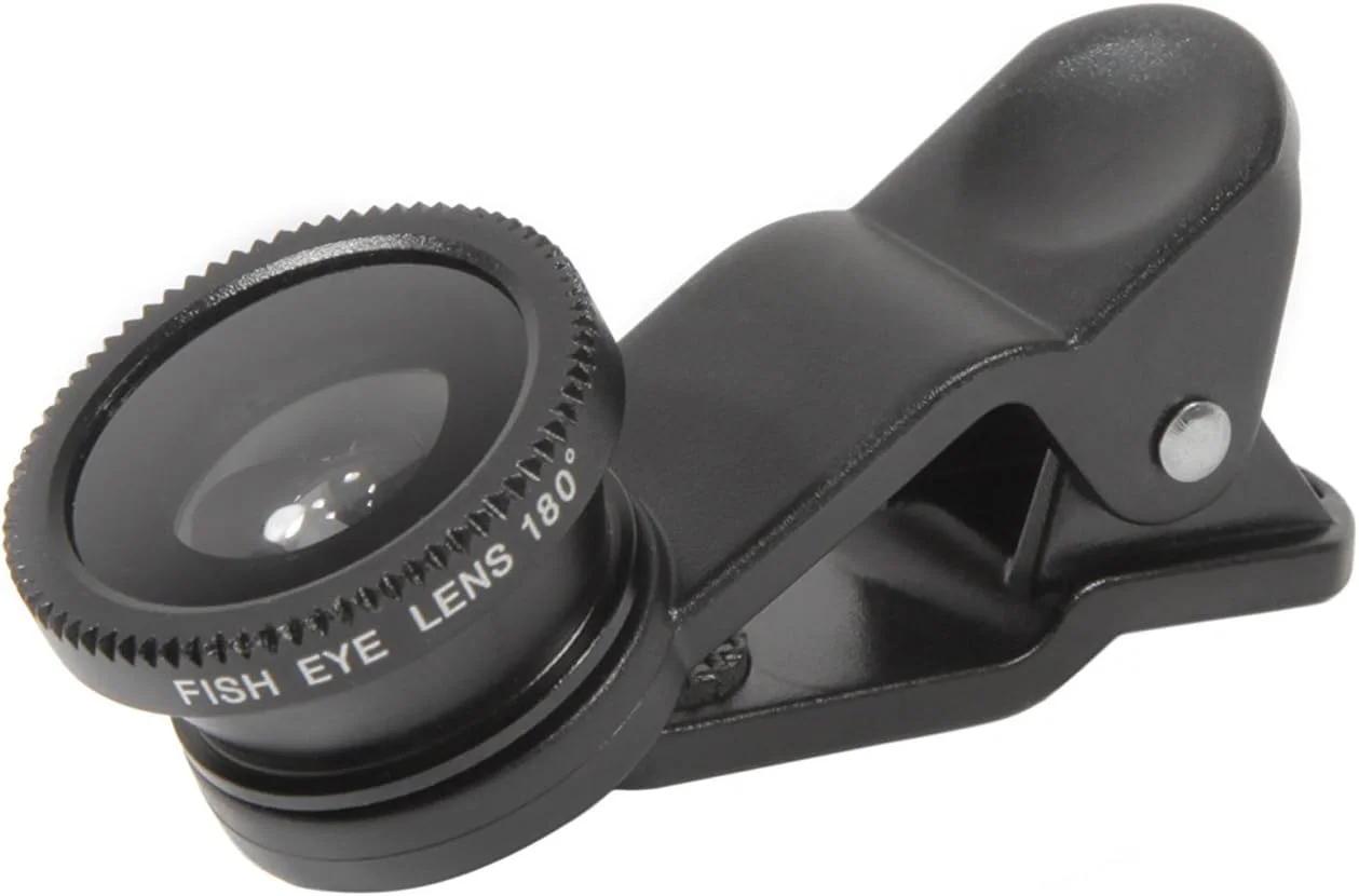 ست لنز 3 در 1 Thumbs Up شامل لنزهای واید انگل/ماکرو/چشم ماهی، مشکی