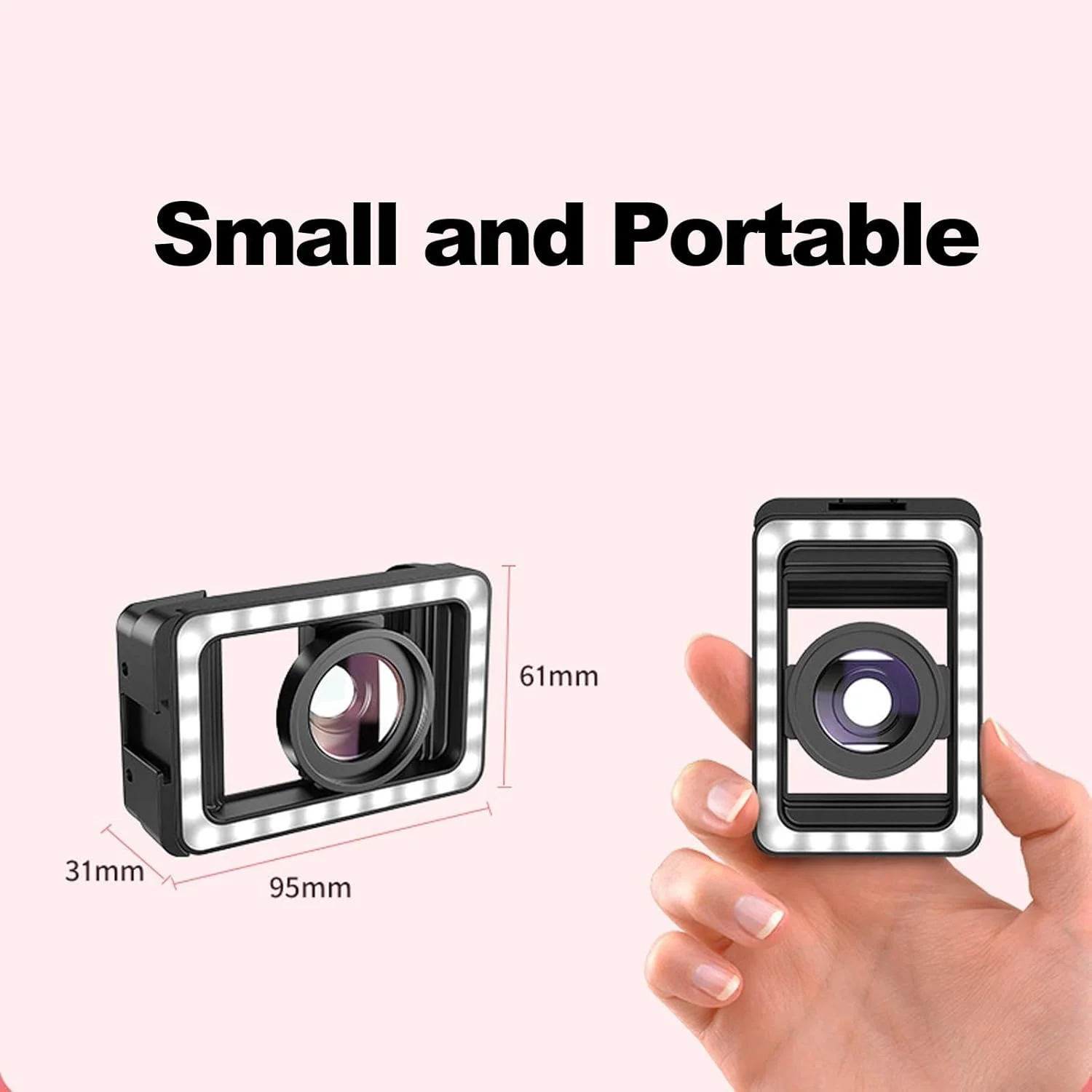 آداپتور لنز با رزوه 17 میلیمتر + 37 میلیمتر با نور پرکننده LED، آداپتور فیلتر لنز تلفن با رابط رزوه 1/4، مانت کفشک سرد، اتصالات لنز برای تلفن اندروید و آیاواس آداپتور لنز با رزوه 17 میلیمتر + 37 میلیمتر با نور پرکننده LED، آداپتور فیلتر لنز تلفن با رابط رزوه 1/4، مانت کفشک سرد، اتصالات لنز برای تلفن اندروید و آیاواس