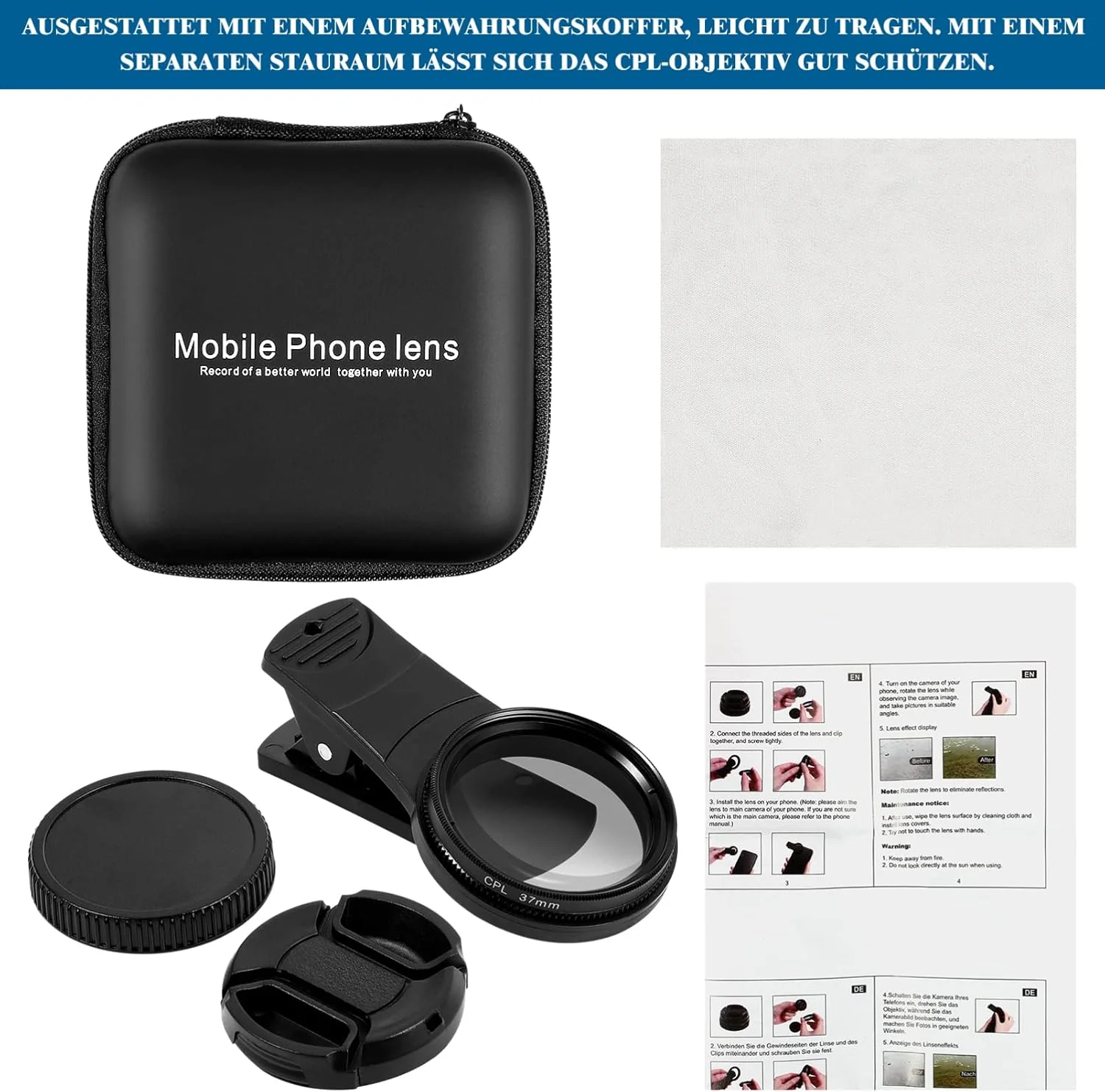 لنز دوربین گوشی UKCOCO - لنز عکاسی حرفه ای برای گوشی های هوشمند، لنز فیلتر CPL کلیپسی، فیلتر پلاریزه 37 میلی متری دایره ای سازگار با گوشی های هوشمند لنز دوربین گوشی UKCOCO - لنز عکاسی حرفه ای برای گوشی های هوشمند، لنز فیلتر CPL کلیپسی، فیلتر پلاریزه 37 میلی متری دایره ای سازگار با گوشی های هوشمند