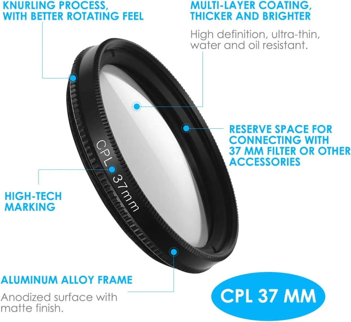 لنز دوربین گوشی UKCOCO - لنز فیلتر CPL گیره ای فوق العاده نازک جهانی فیلتر پلاریزه CPL 37 میلی متری با گوشی های هوشمند اندروید سازگار است (مشکی) لنز دوربین گوشی UKCOCO - لنز فیلتر CPL گیره ای فوق العاده نازک جهانی فیلتر پلاریزه CPL 37 میلی متری با گوشی های هوشمند اندروید سازگار است (مشکی)