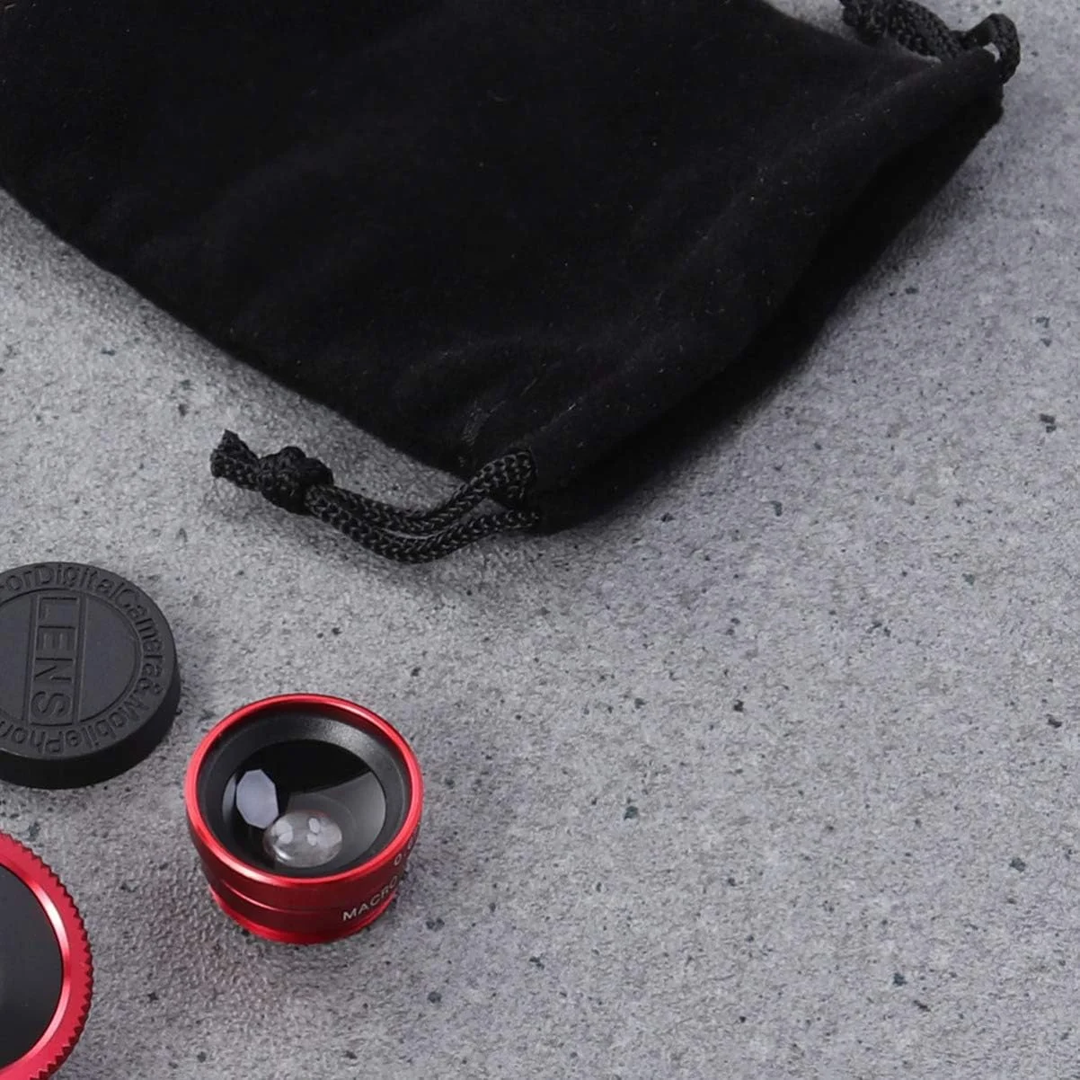 لنز چشم ماهی جهانی، لنز ماکرو زاویه باز، دوربین تلفن 3 در 1، لوازم جانبی تلفن سازگار با اپتیک (قرمز) لنز چشم ماهی جهانی، لنز ماکرو زاویه باز، دوربین تلفن 3 در 1، لوازم جانبی تلفن سازگار با اپتیک (قرمز)