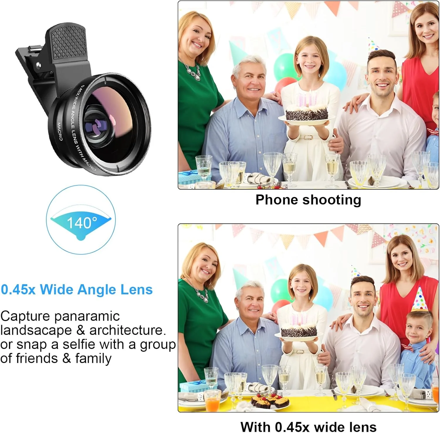 لنز دوربین موبایل یونیورسال 2 در 1، مجموعه لنز موبایل، لنز ماکرو 12.5X، زاویه دید گسترده 0.45X، زوم نانو 200X، لنز ماکرو برای اکثر گوشی های هوشمند لنز دوربین موبایل یونیورسال 2 در 1، مجموعه لنز موبایل، لنز ماکرو 12.5X، زاویه دید گسترده 0.45X، زوم نانو 200X، لنز ماکرو برای اکثر گوشی های هوشمند