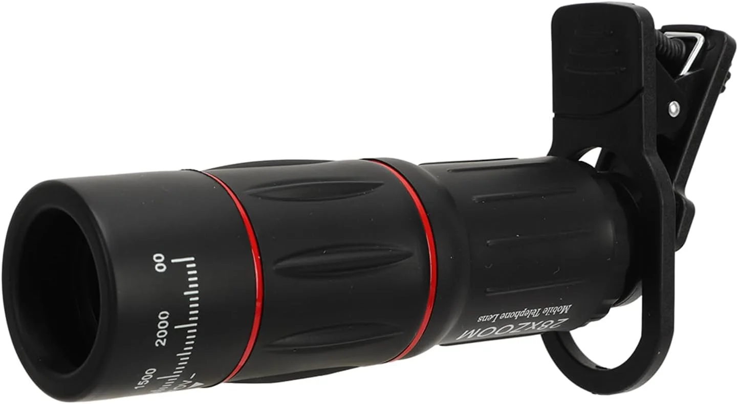 لنز تله فوتو 28x گوشی هوشمند Vbestlife، لنز 3 در 1 (لنز تله فوتو، لنز ماکرو و واید انگل فیش آی) کیت عکاسی تلفن همراه با سه پایه انعطاف پذیر، برای تلفن های هوشمند