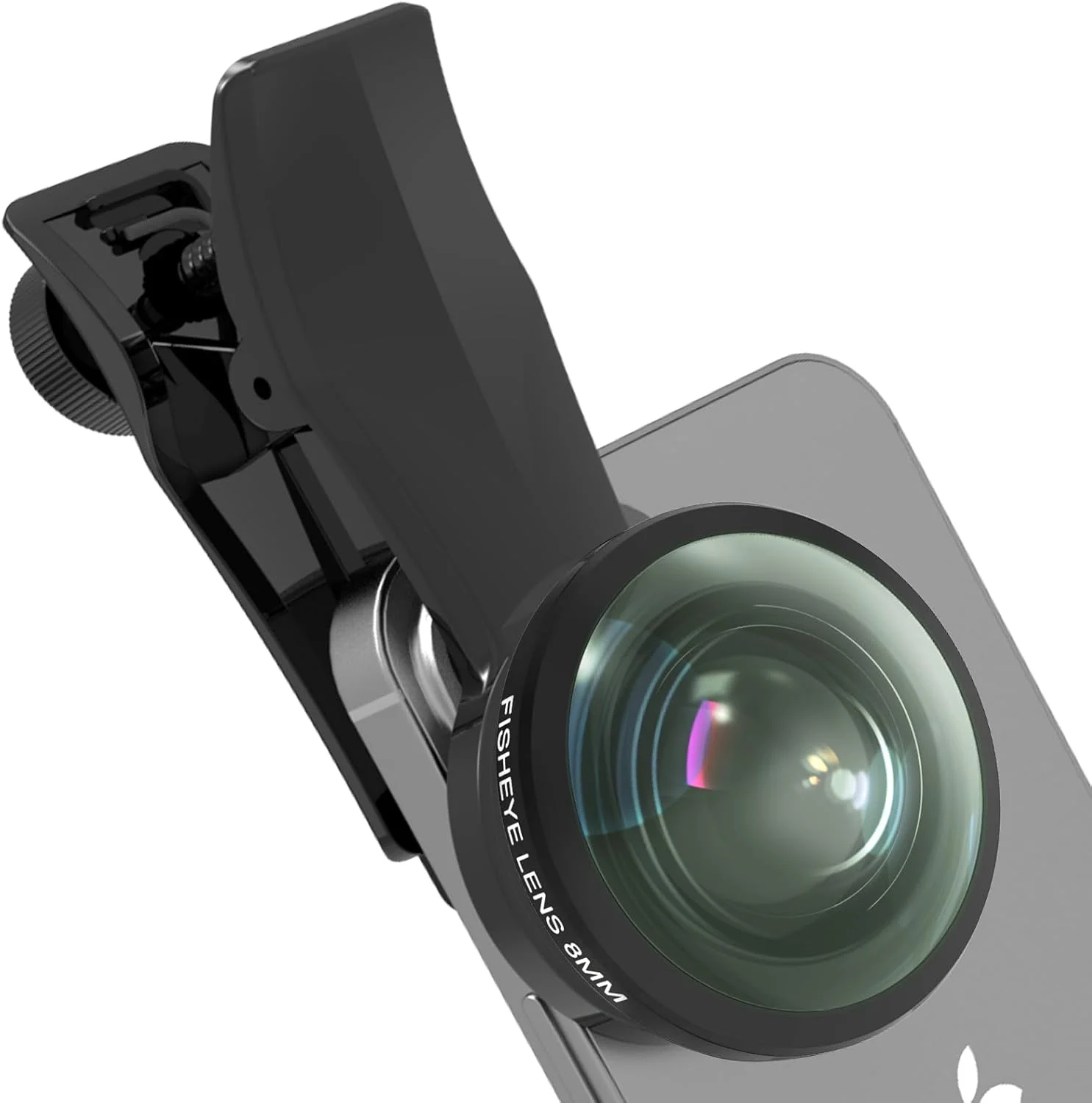 لنز چشم‌ماهی 8 میلی‌متری 220 درجه برای گوشی‌های هوشمند آیفون و اندروید، سازگار با قفس تلفن SmallRig NEEWER، دارای گیره لنز تلفن جهانی با رزوه 17 میلی‌متری و کیف قابل حمل مشکی