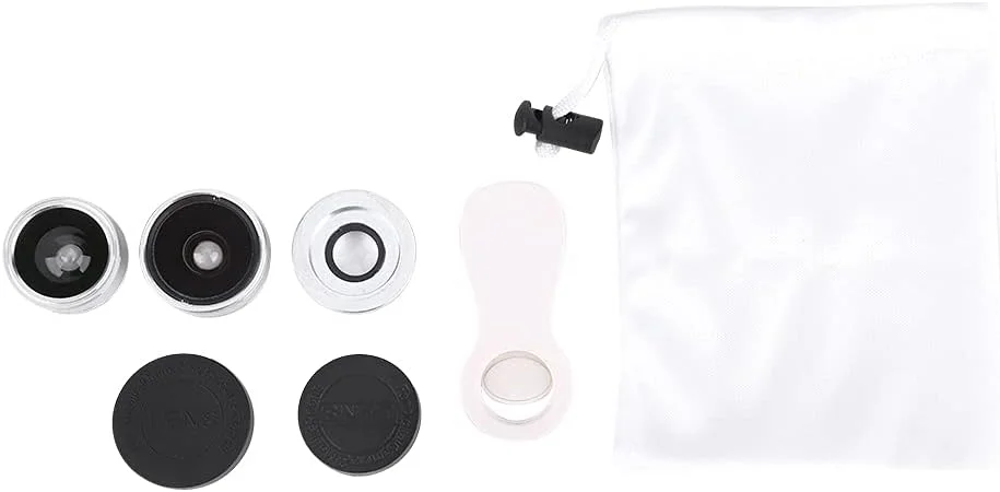 لنز دوربین موبایل زاویه باز 3 در 1 یونیورسال فیش آی و کیت لنز دوربین با گیره ماکرو برای تبلت گوشی هوشمند لنز دوربین موبایل زاویه باز 3 در 1 یونیورسال فیش آی و کیت لنز دوربین با گیره ماکرو برای تبلت گوشی هوشمند