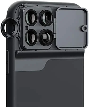 لنز موبایل YYQ با زاویه دید گسترده، چشم ماهی، ماکرو، تله فوتو و کاور گوشی برای آیفون 11 پرو (جدید)