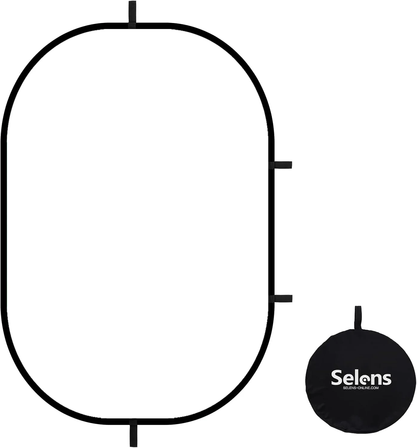 دیفیوزر نور بیضی شکل Selens، 120x180 سانتی متر تاشو با کیف حمل برای استودیو عکس و نورپردازی در فضای باز