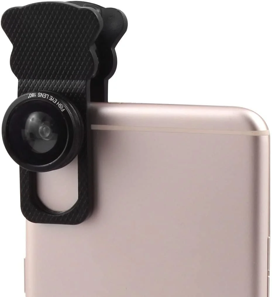 لنز موبایل 4 در 1 XYWHPGV شامل لنز تله فوتو 10x، لنز چشم ماهی 180 درجه، لنز واید انگل 0.67X و لنز ماکرو برای تلفن همراه (33607 a945b a0a74 549b7 05ebf 9abf0)