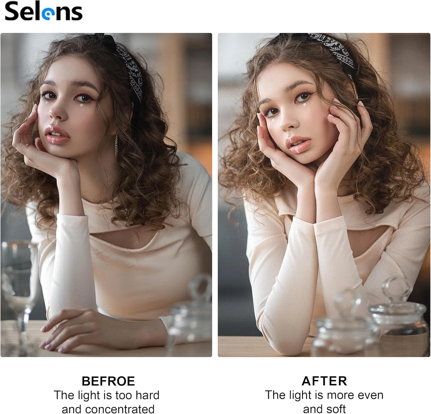 دیفیوزر بازتابنده نور بیضی شکل سلنز 60x90 سانتی متر، پخش کننده نور نرم تاشو با کیف حمل برای عکاسی استودیویی