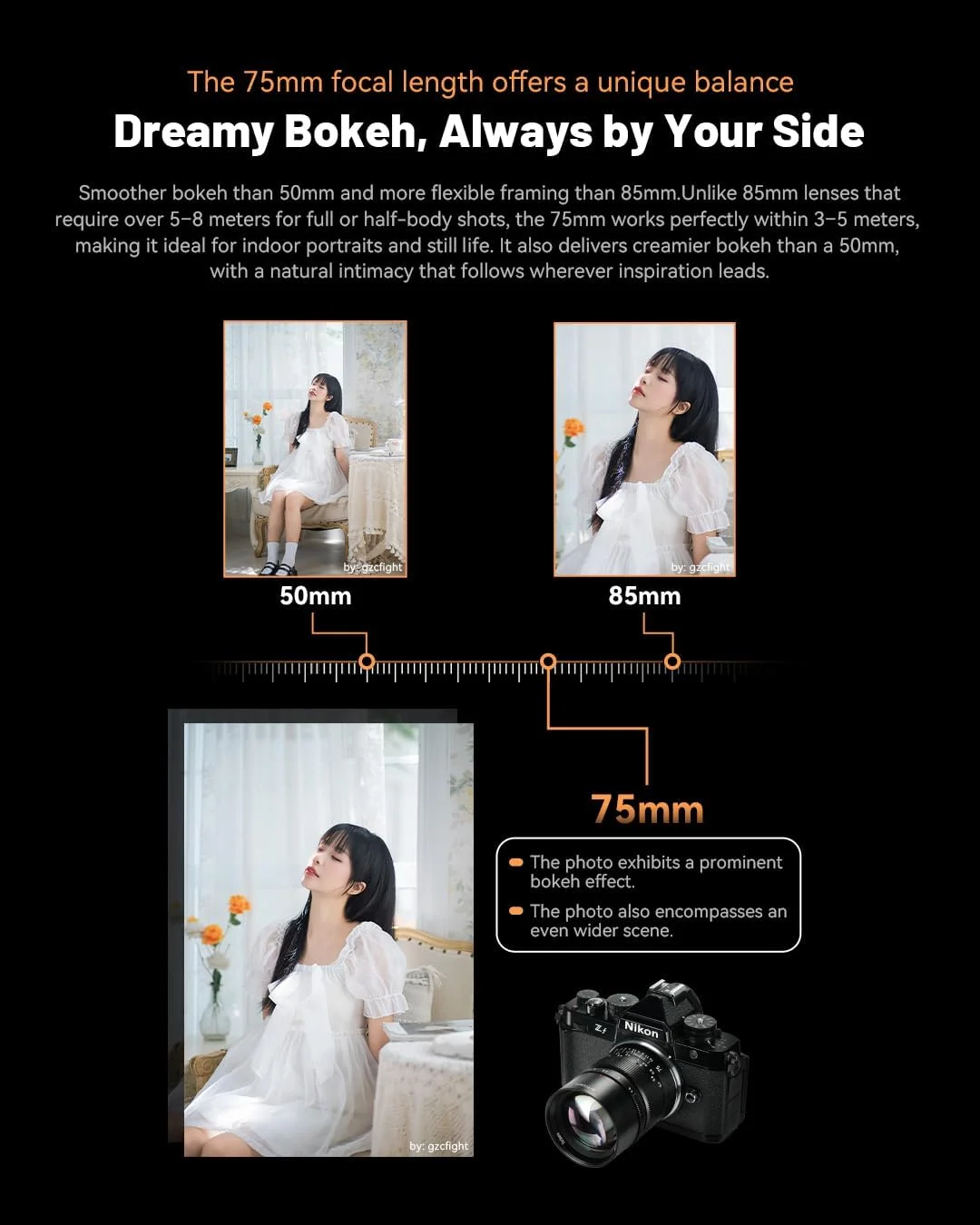 لنز دوربین 7artisans با فاصله کانونی 75 میلی‌متر و دیافراگم F1.4 (R)