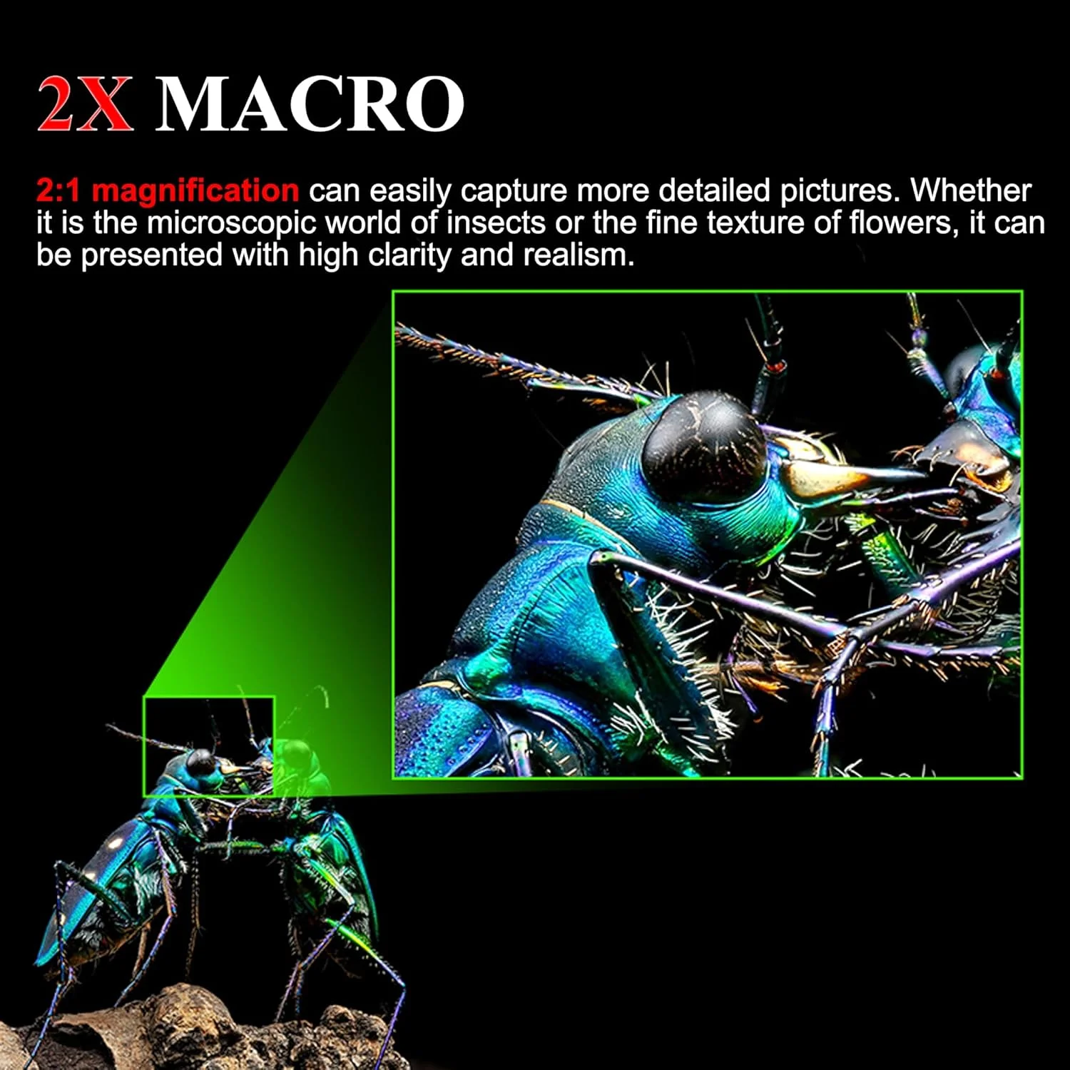 لنز ماکرو 60mm F2.8 2X هفت آرتیسانز با مانت Sony E، لنز پرایم فول فریم با دهانه باز و فوکوس دستی برای دوربین های بدون آینه Sony FX,A1,A9,A7M,A7R,A7S,A7C,ZVE,A6000,A5000,A3000,NEX.