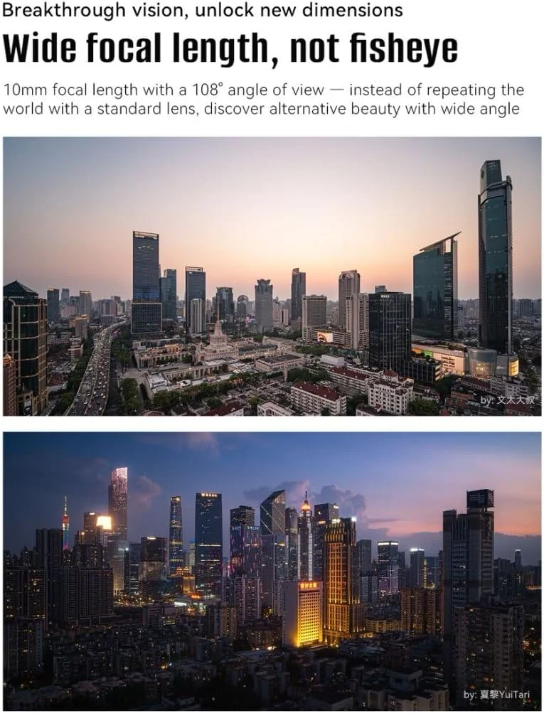 لنز دوربین 10 میلی‌متری F3.5 با زاویه دید عریض 7Artisans APS-C برای دوربین‌های بدون آینه (Z)