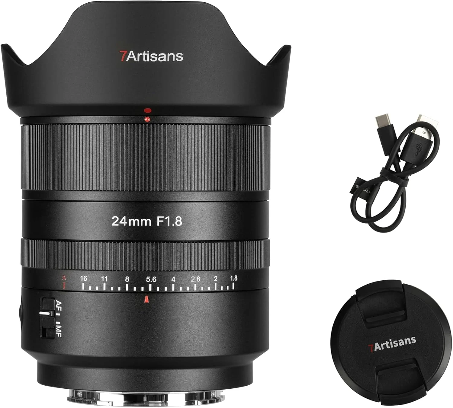 لنز دوربین فول فریم 7artisans AF 24mm F1.8 با مانت E سونی، فوکوس خودکار STM و قابلیت ردیابی چشم/صورت