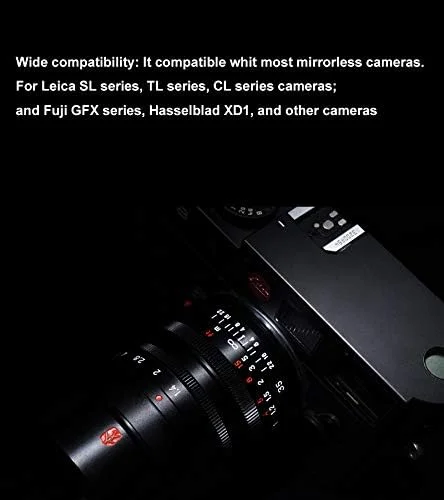 لنز پرایم 35 میلی‌متری F1.4 با فوکوس دستی و مانت Leica M-Mount از 7artisans برای دوربین‌های سری Leica SL, TL, CL