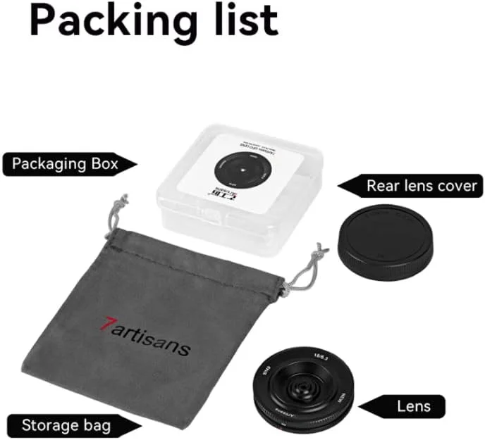 لنز پرایم 18 میلی‌متری F6.3 II با مانت M43، فوق‌العاده نازک APS-C، 58 گرم، فاصله فوکوس 0.3 متر، لنز UFO مناسب برای دوربین‌های کامپکت M43 GF1-9 G1 G2 G3 G4 G5 G6 G85 GH1 GH4 GH5