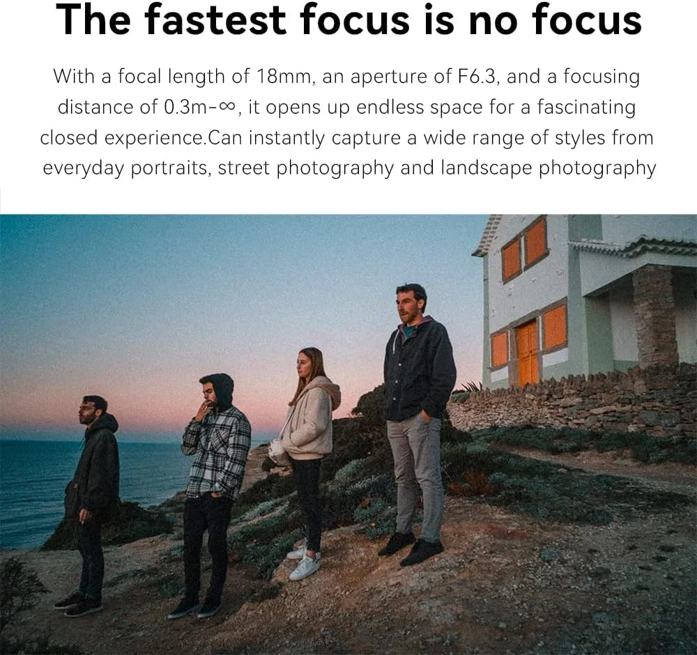 لنز پرایم 18 میلی‌متری F6.3 II با مانت M43، فوق‌العاده نازک APS-C، 58 گرم، فاصله فوکوس 0.3 متر، لنز UFO مناسب برای دوربین‌های کامپکت M43 GF1-9 G1 G2 G3 G4 G5 G6 G85 GH1 GH4 GH5