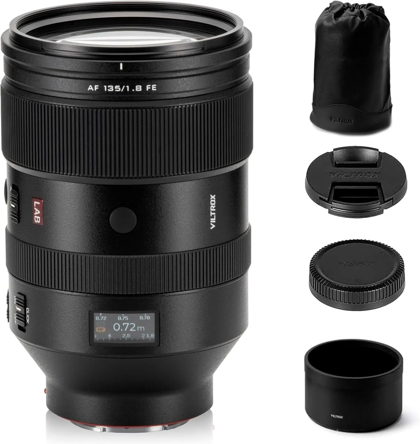 لنز تله‌فوتو ویلتراکس AF 135mm F1.8 LAB FE با فوکوس خودکار و موتور HyperVCM، سازگار با دوربین‌های سونی E-Mount مدل‌های A7SIII A7III A7RIII A7IV A9 A1 FX3 A7RV ZVE1 A7CR A7CII A93 ZV-E10 FX30