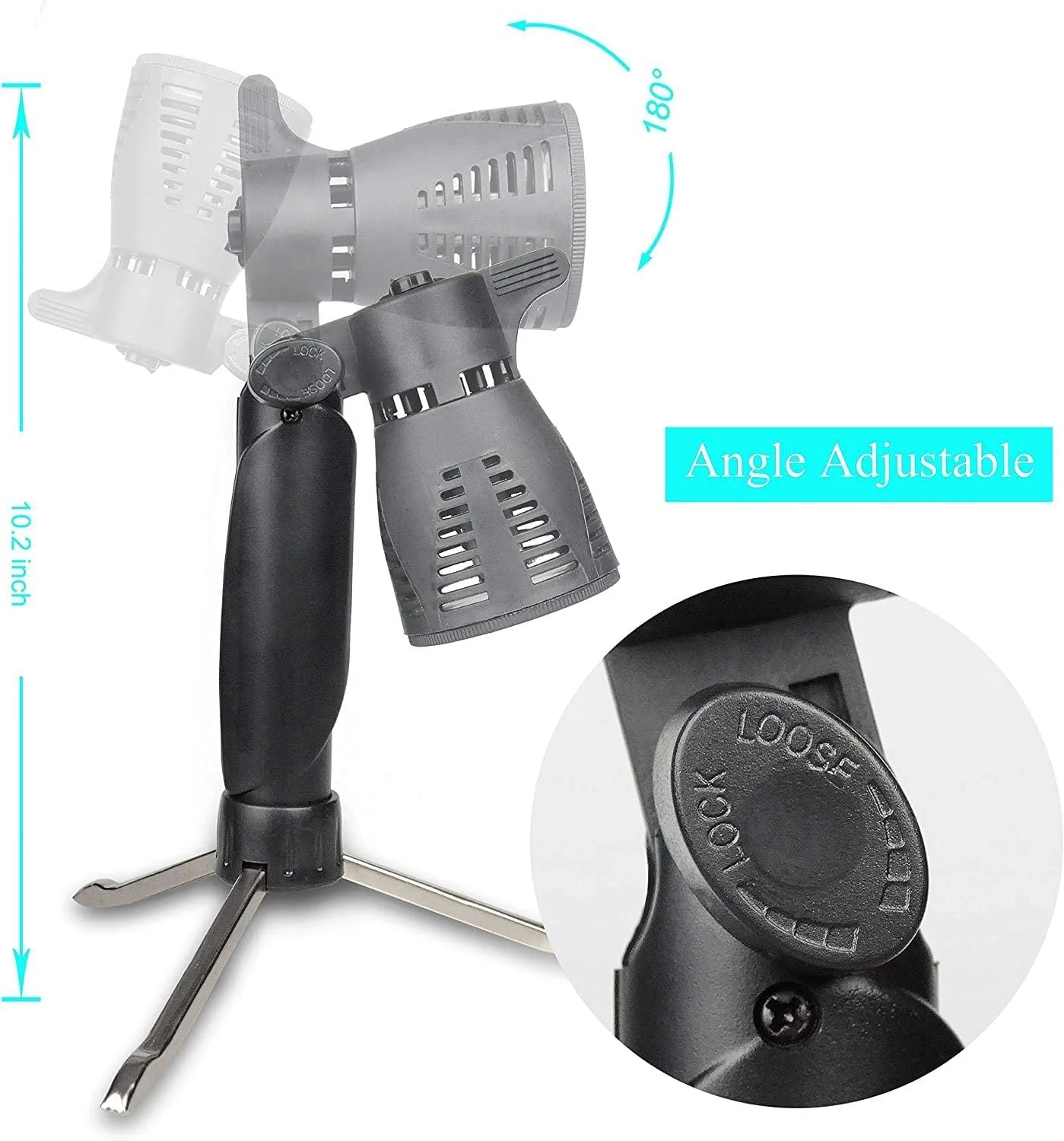 چراغ ال ای دی عکاسی EMART 5500K نور مداوم، نورپردازی قابل حمل دوربین برای استودیوی رومیزی - 2 ست