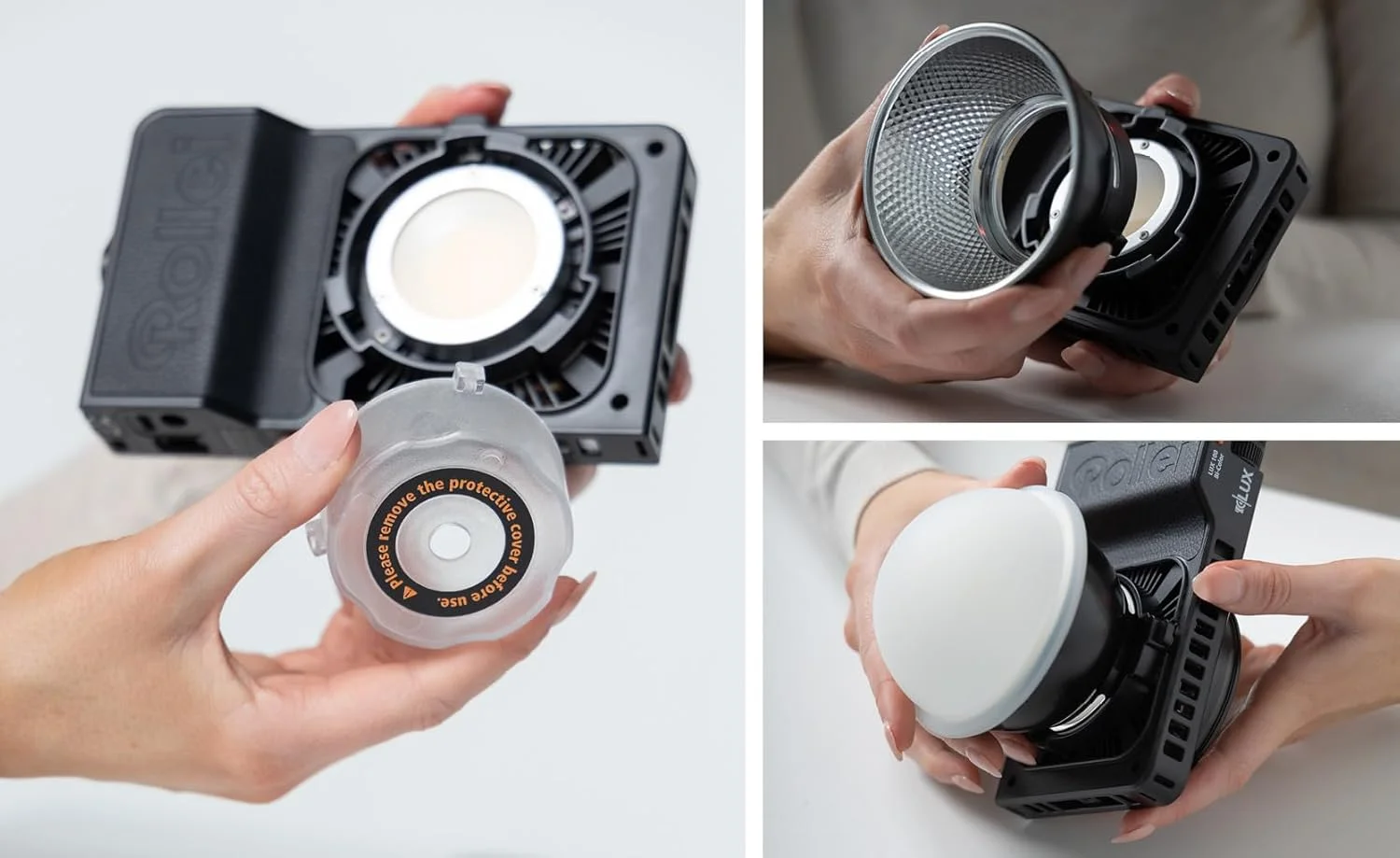 نور مداوم ال ای دی حرفه ای Rollei، دو رنگ، 100 وات، سری Lux، تنظیم مداوم روشنایی، دمای رنگ قابل تنظیم، فوق العاده تخت و سبک وزن، منبع تغذیه دوگانه، عملکرد هوشمند