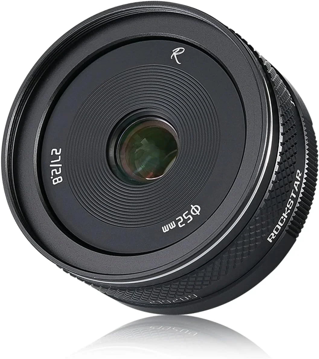 لنز پرایم 27mm F2.8 II با دیافراگم بزرگ AstrHori APS-C با فوکوس داخلی دستی و اسلات فیلتر سازگار با دوربین های بدون آینه فوجی فیلم X-Mount مدل های X-PRO1, X-E1, X-E2, X-E3, X-H1, X-T1, X-T10, X-T2 (مشکی)