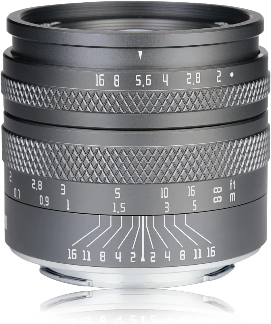 لنز پرایم 50mm F2.0 با دیافراگم بزرگ و دهانه Nikon Z-Mount مدل AstrHori (خاکستری)