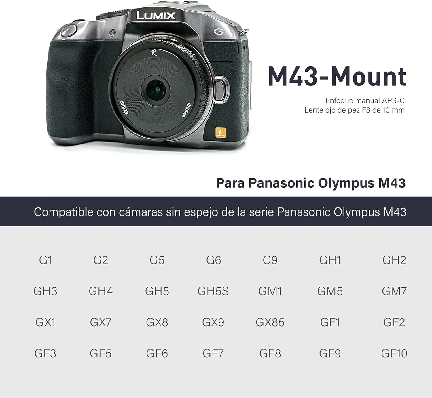 لنز چشمماهی فوق عریض 10mm F8 II آسترهوری، لنز دستی APS-C سازگار با دوربینهای بدون آینه پاناسونیک لومیکس و المپوس با مانت میکرو 4/3 مدلهای G1, G2, G3, G5, G6, G7, G9, GH1, GH2, GH4 و غیره (مشکی) لنز چشمماهی فوق عریض 10mm F8 II آسترهوری، لنز دستی APS-C سازگار با دوربینهای بدون آینه پاناسونیک لومیکس و المپوس با مانت میکرو 4/3 مدلهای G1, G2, G3, G5, G6, G7, G9, GH1, GH2, GH4 و غیره (مشکی)