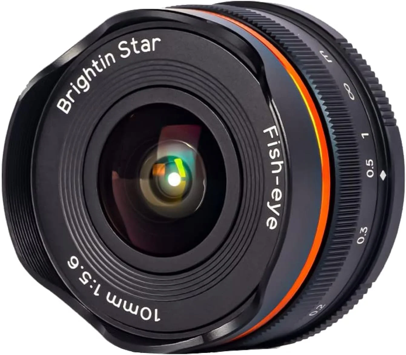 لنز فیش آی پرایم با فوکوس دستی Brightin Star F5.6 برای دوربین های بدون آینه APS-C با مانت Sony E سازگار با ZV-E10, A7IV, A6400, A7II, A7SIII, A7III, A7C, A6600, A6100, A7RIV, A6000, A7RIII, NEX