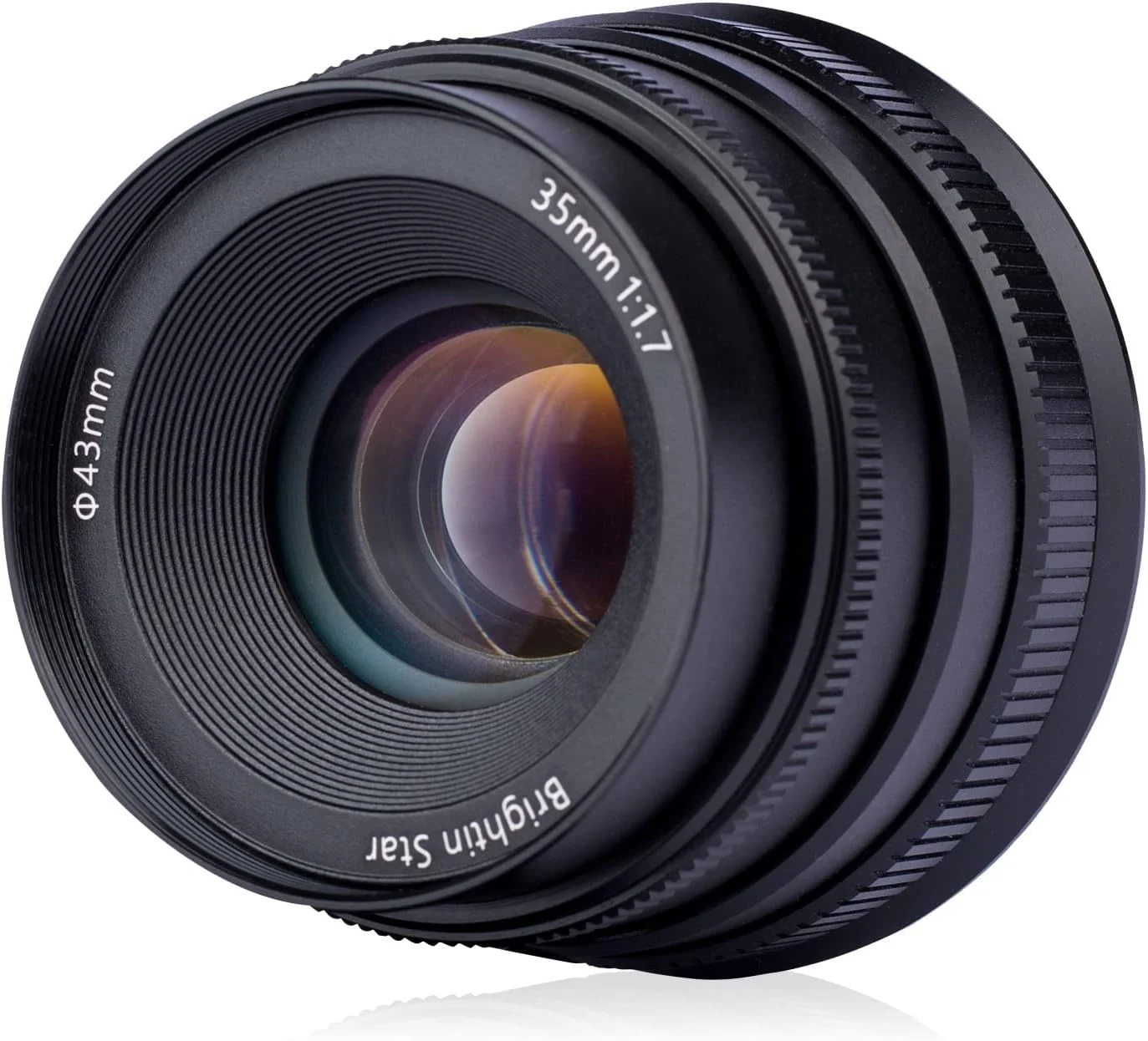 لنز 35mm F1.7 برای دوربین های بدون آینه فوجی فیلم XF-Mount، لنز پرایم با دیافراگم باز و فوکوس دستی APS-C مناسب برای XT5, XT4, XT30, XPRO3/2, XT200, XS10, XA7, XE4, XH1 (مشکی)