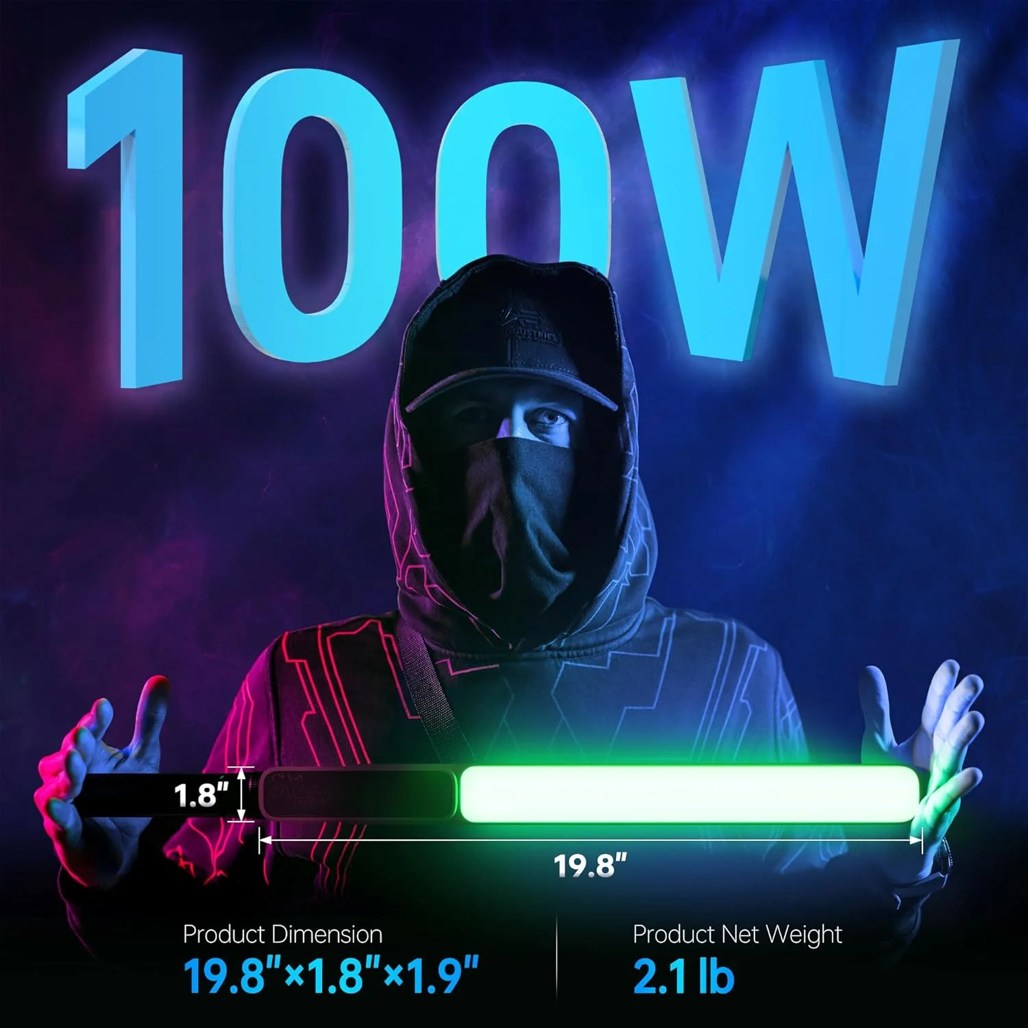 چراغ استیک RGB مدل ZHIYUN CINEPEER CF100 100W LED دستی برای ویدیو، با دمای رنگی 2700K-6500K، CRI 96+ و TLCI 98+، نور پرکننده قابل حمل با 6 جلوه نوری، نورپردازی مداوم، مناسب برای عکاسی چراغ استیک RGB مدل ZHIYUN CINEPEER CF100 100W LED دستی برای ویدیو، با دمای رنگی 2700K-6500K، CRI 96+ و TLCI 98+، نور پرکننده قابل حمل با 6 جلوه نوری، نورپردازی مداوم، مناسب برای عکاسی