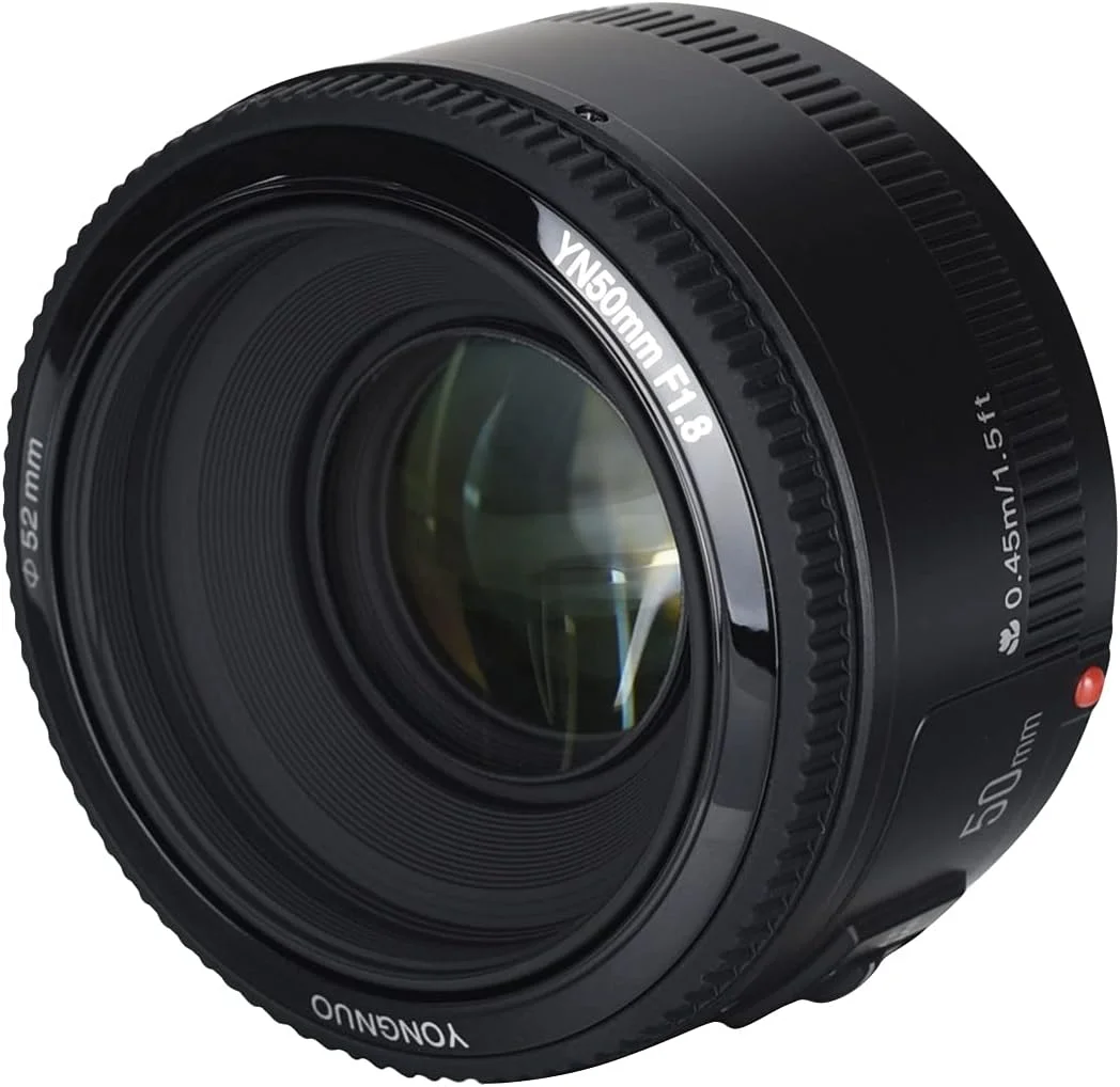 لنز 50mm F1.8 AF مورلیان، لنز استاندارد پرایم با دیافراگم بزرگ، فوکوس خودکار/دستی، جایگزین فول فریم برای دوربین های DSLR کانن EOS