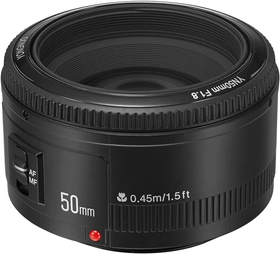 لنز 50mm F1.8 AF مورلیان، لنز استاندارد پرایم با دیافراگم بزرگ، فوکوس خودکار/دستی، جایگزین فول فریم برای دوربین های DSLR کانن EOS لنز 50mm F1.8 AF مورلیان، لنز استاندارد پرایم با دیافراگم بزرگ، فوکوس خودکار/دستی، جایگزین فول فریم برای دوربین های DSLR کانن EOS