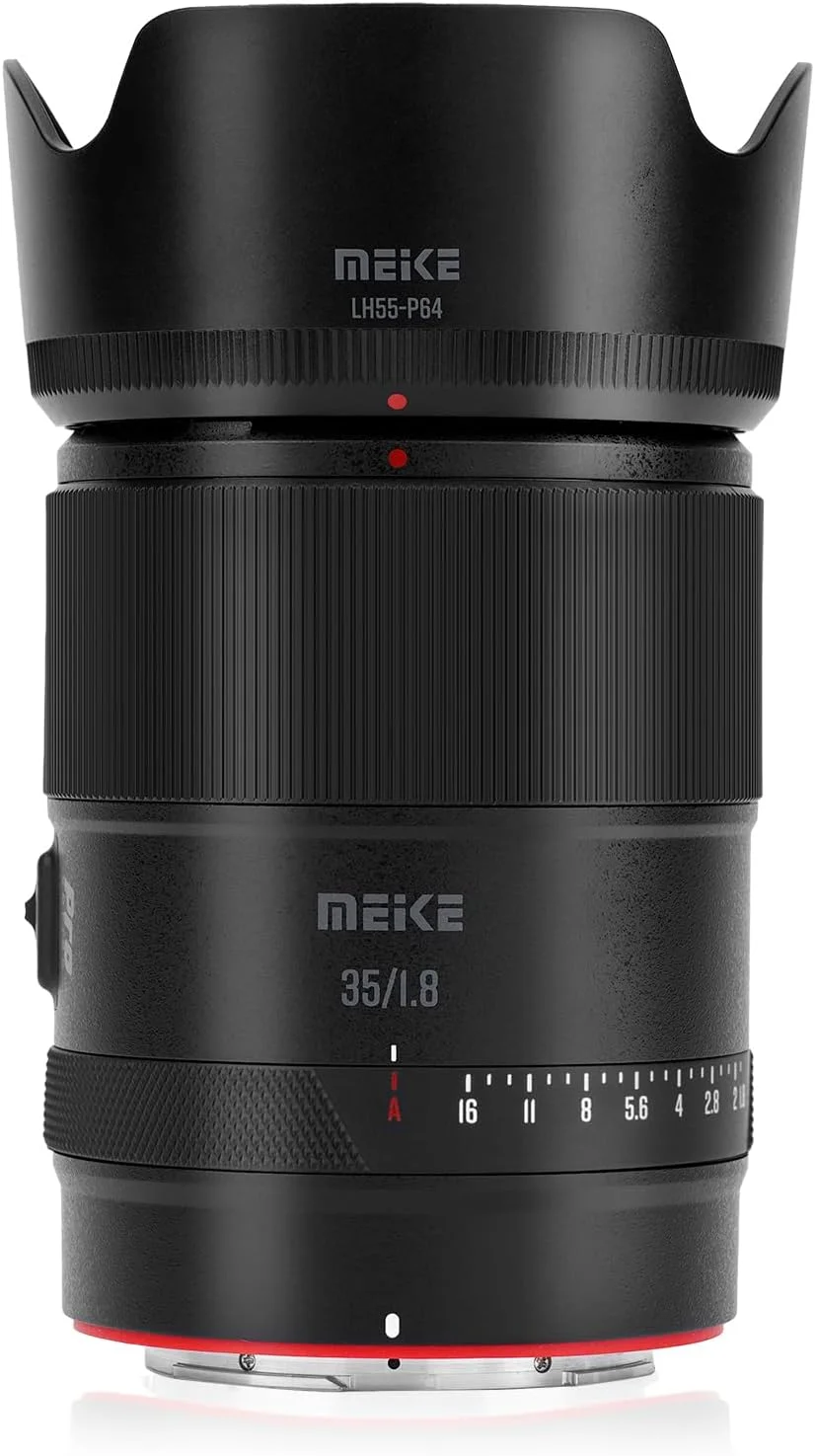 لنز 35mm F1.8 فول فریم AF STM Meike با موتور پله ای، زاویه دید عریض، فوکوس خودکار، لنزهای پرایم ثابت پرتره سازگار با دوربین های نیکون Z-Mount مدل های Z5 Z6 Z7 Z6II Z6III Z7II Z8 Z9 Z30 Z50 Z50II Zfc