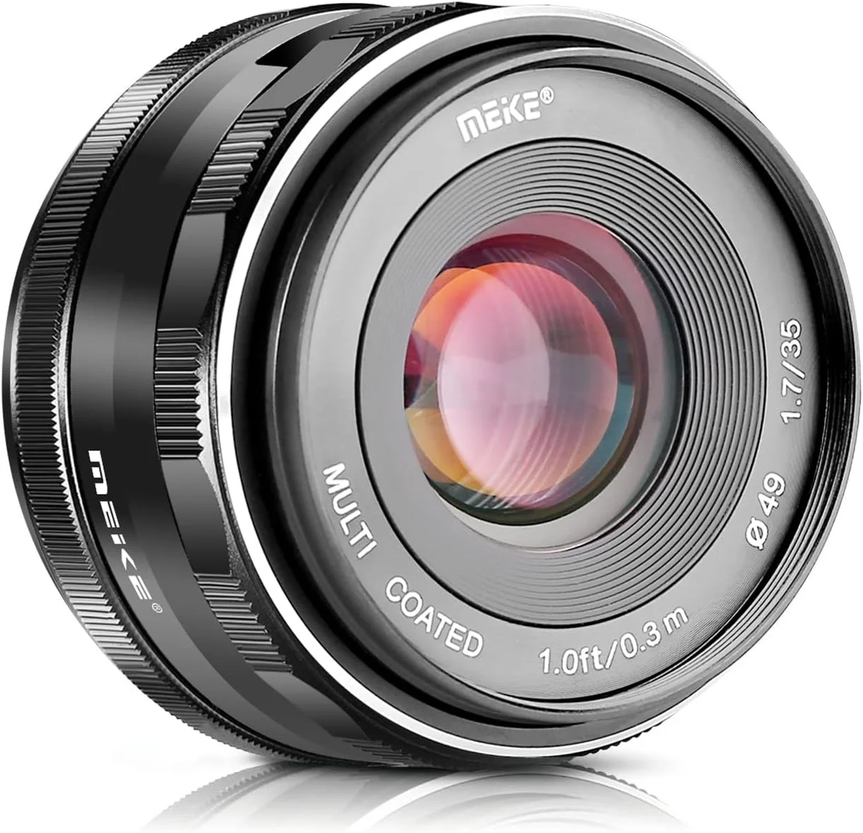 لنز پرایم 35 میلی‌متری Meike با دیافراگم F1.7 و فوکوس دستی برای دوربین‌های بدون آینه دیجیتال Micro 4/3 MFT M4/3 Olympus و Panasonic